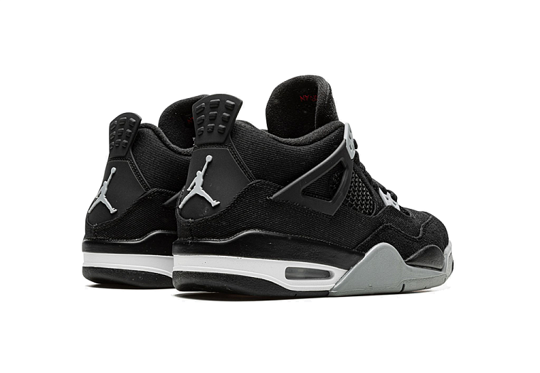 Nike Air Jordan 4 Retro Black Canvas (GS)