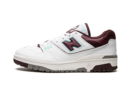 New Balance 550 Burgundy Cyan