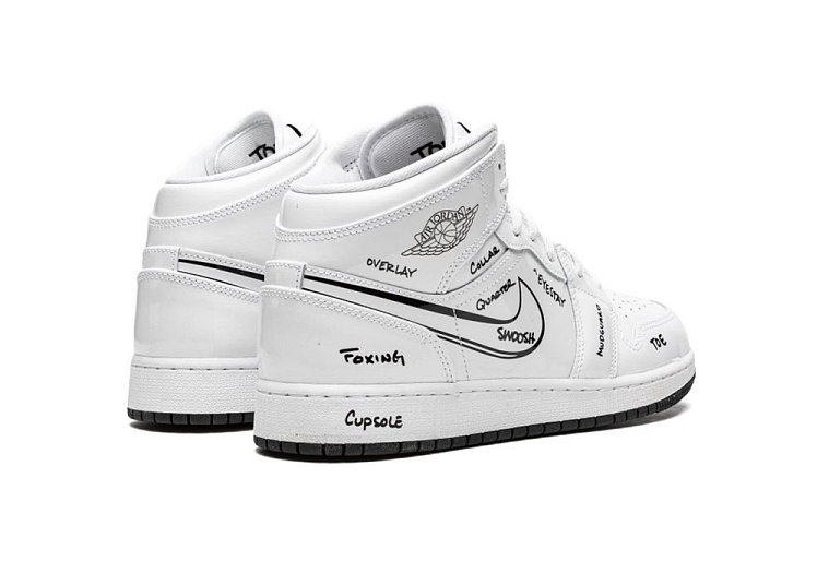 Nike Air Jordan 1 Mid Schematic (GS)