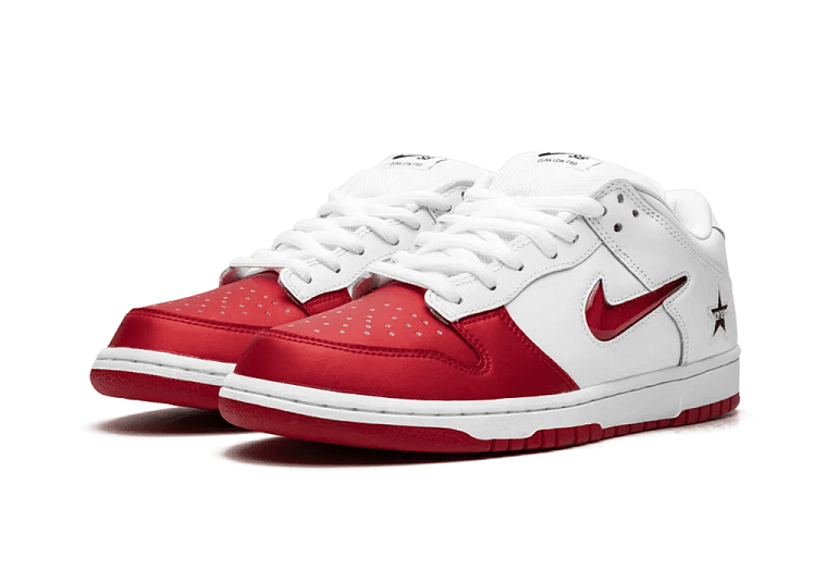 Nike SB Dunk Low Supreme Jewel Swoosh Red