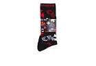 Chrome Hearts Stencil Socks (3 pack) Black/White/Red