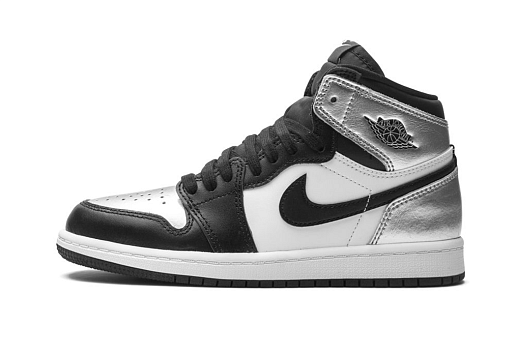 Nike Air Jordan 1 Retro High Silver Toe Kids