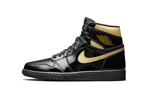 Nike Air Jordan 1 Retro High Black Metallic Gold (2020)