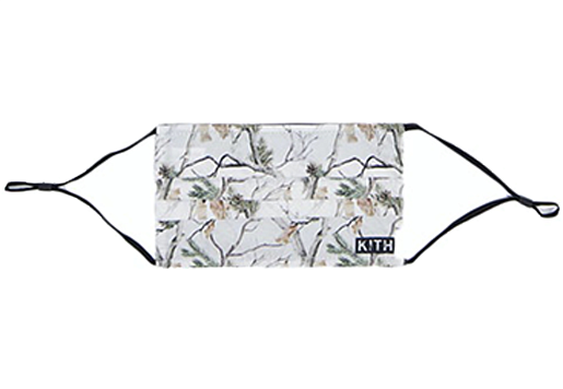 Kith Pine Tree Camo Washable Face Mask White