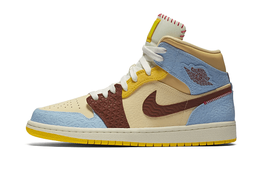 Nike Air Jordan 1 Mid SE Fearless Maison Chateau Rouge