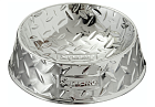 Supreme Diamond Plate Dog Bowl Silver (SS23)