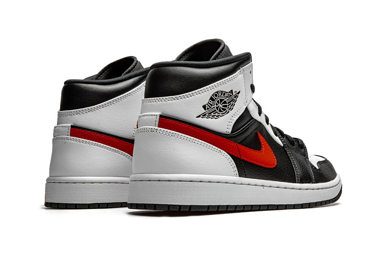 Nike Air Jordan 1 Mid Black Chile Red White