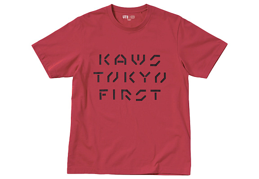 KAWS x Uniqlo Tokyo First Tee (Asia Sizing) Red