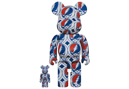Bearbrick x Grateful Dead (Steal Your Face) 100% & 400% Set