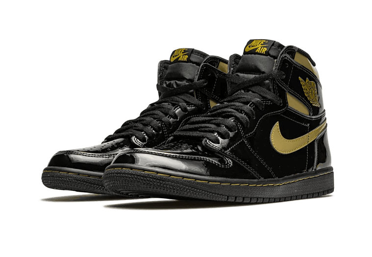 Nike Air Jordan 1 Retro High Black Metallic Gold (2020)
