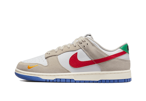 Nike Dunk Low Light Iron Ore Red Blue