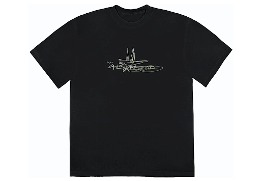 Jordan x Travis Scott Cactus Jack Scribble Tee Black (SS23)