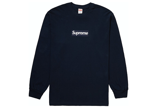 Supreme Box Logo L/S Tee Navy (FW20)