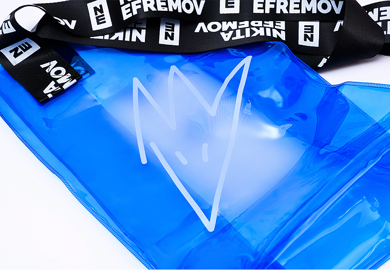 NE Shopping Bag Transparent Navy