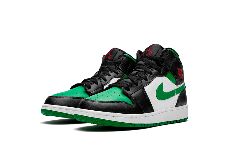 Nike Air Jordan 1 Mid Green Toe (GS)
