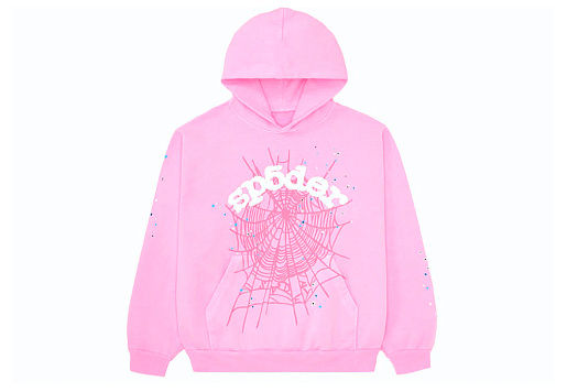 Sp5der OG Web Hoodie Pink