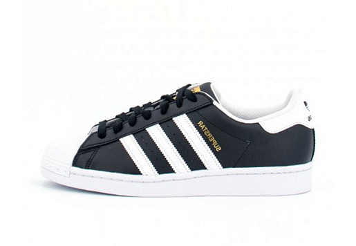 Adidas Superstar Black White Gold