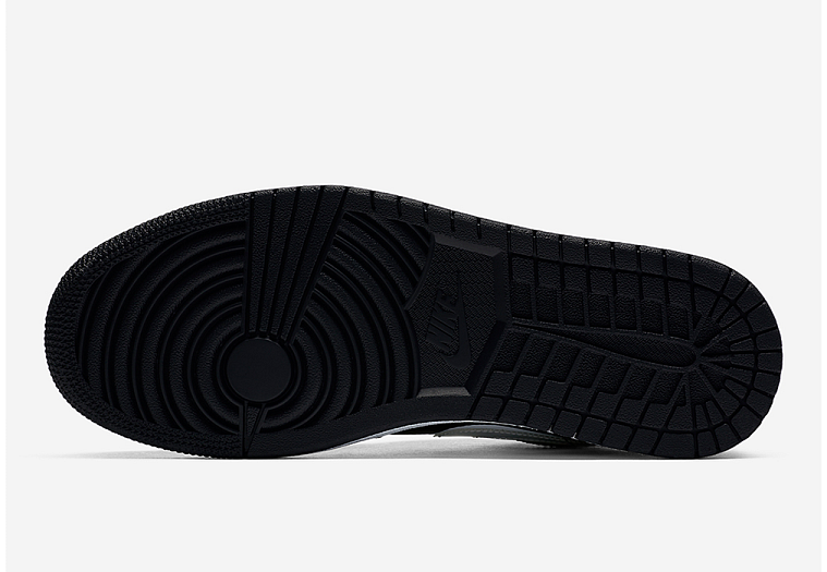 Nike Air Jordan 1 Low Brushstroke Swoosh Black
