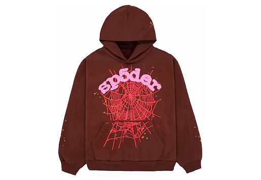 Sp5der Web Hoodie Brown