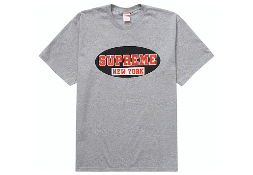 Supreme New York Tee Heather Grey (SS23)