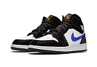 Nike Air Jordan 1 Mid Black Racer Blue White (GS)