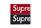 Supreme Imabari Pocket Folding Towels Black Red (Set of 2) (SS23)