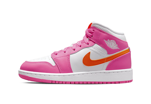 Nike Air Jordan 1 Mid Pinksicle Safety Orange (GS)