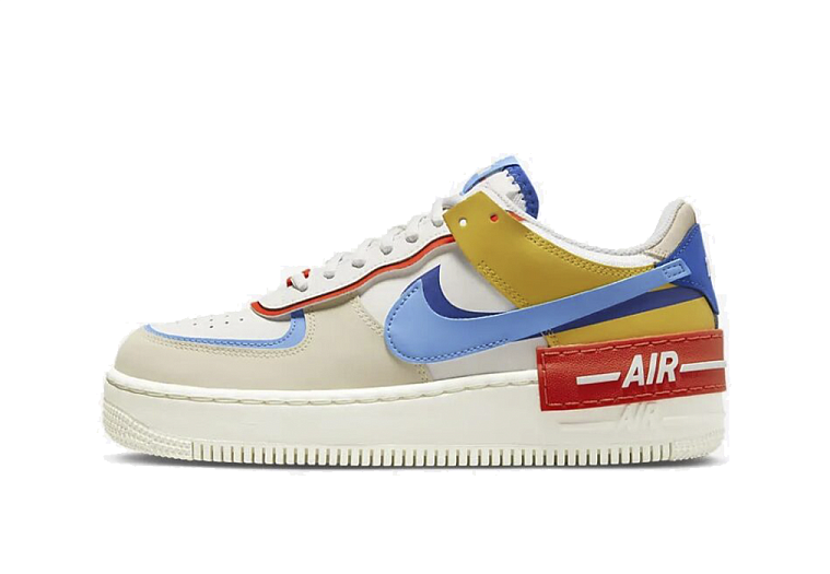 Nike Air Force 1 Low Shadow Sail Game Royal Rush Orange University Blue (W)
