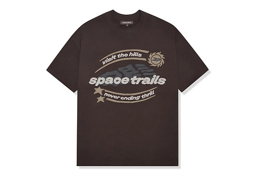 Broken Planet Space Trails T-Shirt (Mocha brown)