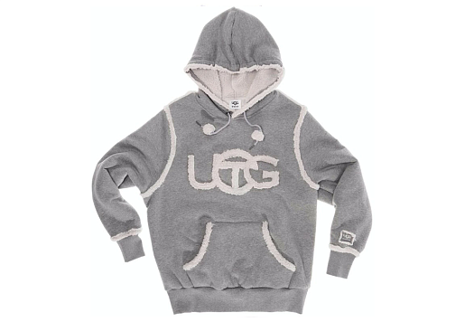 Telfar x UGG Shearling Hoodie Heather Grey