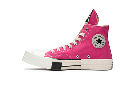 Converse TURBODRK Laceless Chuck Taylor All Star 70 Hi Rick Owens DRKSHDW Cactus Flower Pink