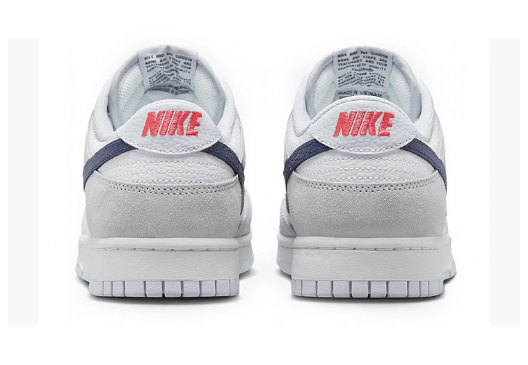Nike Dunk Low White Grey Navy Aqua Mini Swoosh