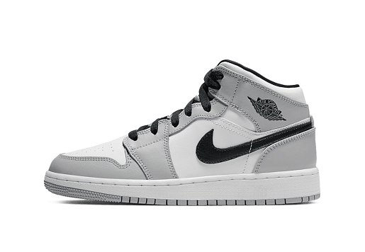 Nike Air Jordan 1 Mid Light Smoke Grey (GS)