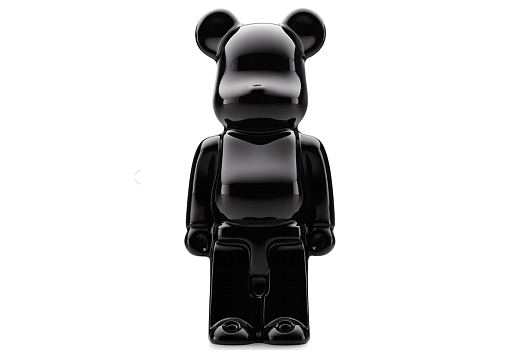 Bearbrick x Baccarat Bear Sculpture Black 200%