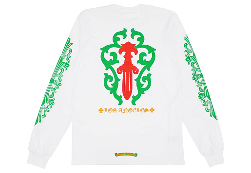 Chrome Hearts Los Angeles Exclusive Christmas L/S T-shirt White