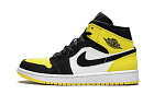 Nike Air Jordan 1 Mid Yellow Toe Black
