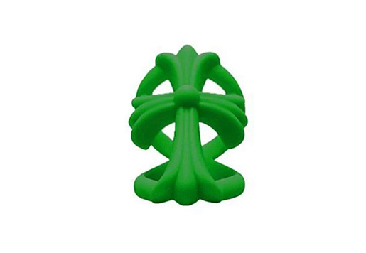 Chrome Hearts K. Silicone Ring in Green