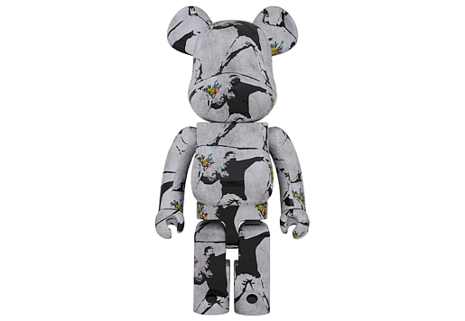 Bearbrick Banksy Flower Bomber 1000%