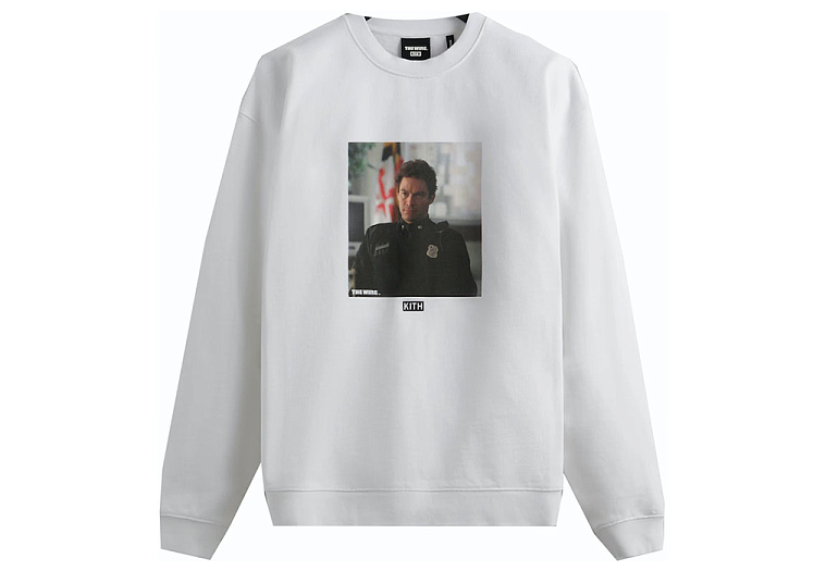 Kith x The Wire Mcnulty Crewneck White