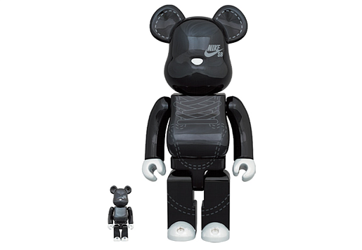 Bearbrick NIKE SB 2020 100% & 400% Set Black