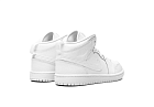 Nike Air Jordan 1 Mid Triple White Kids