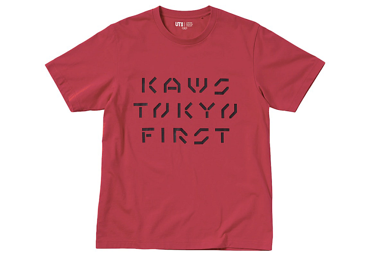 KAWS x Uniqlo Tokyo First Tee (Asia Sizing) Red