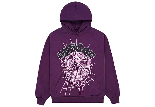 Sp5der Web Hoodie Purple