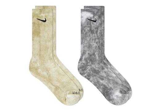 2-Pack Everyday Plus Cushioned Tie-Dye Socks Crew
