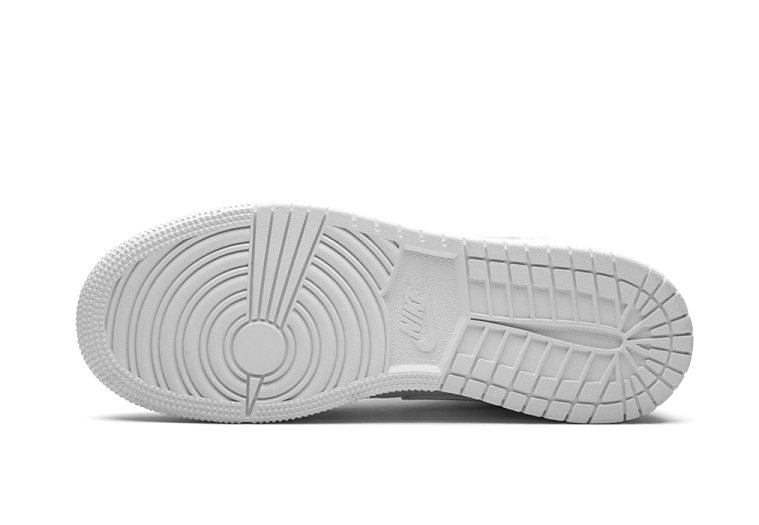 Nike Air Jordan 1 Mid Triple White (GS)