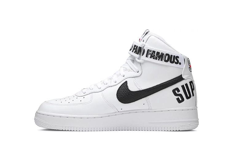 Nike Air Force 1 High Supreme World Famous White