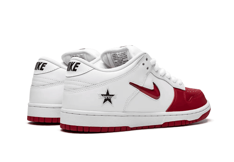 Nike SB Dunk Low Supreme Jewel Swoosh Red