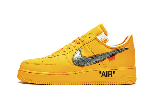 Nike Air Force 1 Low x Off-White University Gold Metallic Silver