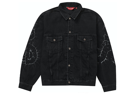 КУРТКА Supreme Shibori Denim Trucker Jacket Black (SS23)