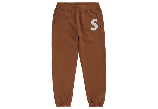 Supreme Logo Sweatpants Brown